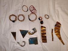 HELP ME GET RID OF Scrap Copper Wires Flat Plates Crafts Art Projects jewellery 