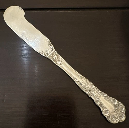 Gorham Buttercup Sterling Silver 6" Flat Handle Butter Spreader No Mono