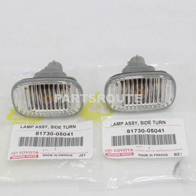 Toyota Supra 1993-1998 JZA80 OEM Original Klare Seitenblinker Signallichter Paar - Bild 1 von 2