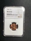 Beautiful High Grade 1947 Lincoln Cent.  NGC GRADED MS66 RED