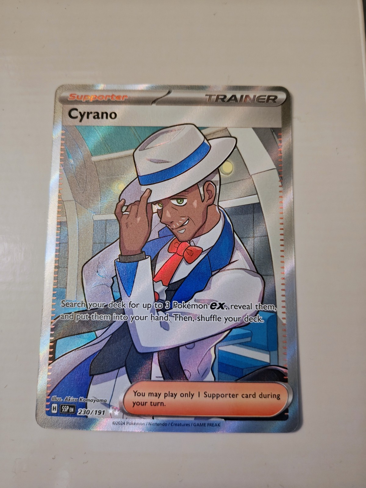 Pokemon Cyrano Card 230/191 Surging Sparks Ultra Rare N/M Or Better Condition 