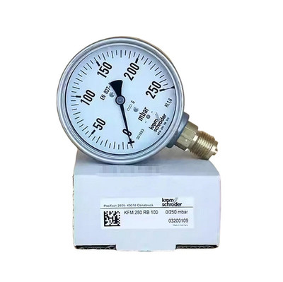 1PC NEW FIT FOR Pressure gauge KFM250RB100 0-250mbar