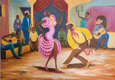 Miguel Covarrubias :  Rumba : Cuban Dance & Jazz Scene Art Print 1930