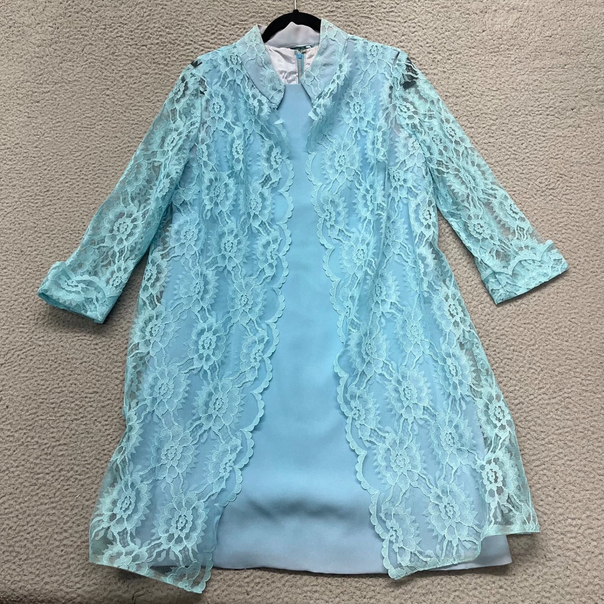 chinese dress ladies Ocean Lace Long Sleeve Dress 6 / Ocean main image 0