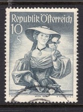 AUSTRIA 1948 10S COSTUME VERY FINE USED.