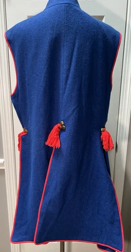 Sukmana Ethnic Dance Coat Blue red Wool Cepeola Polish Krakow Folk Costume mens image 14
