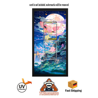 Bilderrahmen Pokémon Piepi Pixi Clefairy Clefable POR Display Art Frame