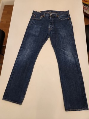 Levis 501 W34 L32 Blau Demin E1 0446