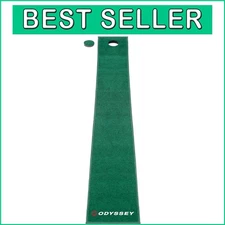 Realistic Golf Putting Surface with Ramp Incline - Portable 8' x 1' Mat