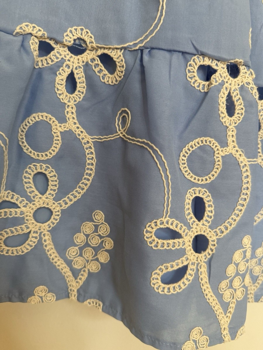 sachin and babi light blue dress ASOS Floral Embroidered Cut Out Puff Sleeve Midi Dress in Green main image 0