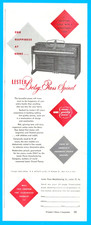 Lester Betsy Ross Spinet piano music keyboard vintage print ad 1948