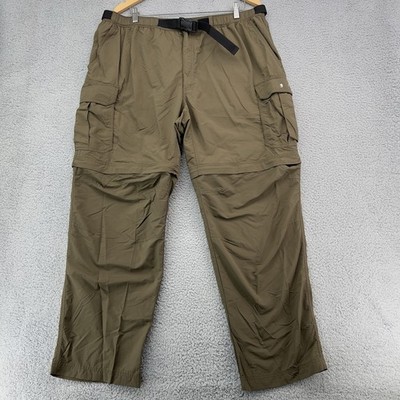 Gander Mountain Guide Series Convertible Cargo Hiking Pants Men s 2XL Tan Nylon