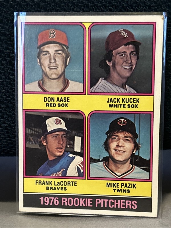 1976 Topps - 1976 Rookie Pitchers Don Aase, Frank LaCorte, Jack Kucek #597 (RC)