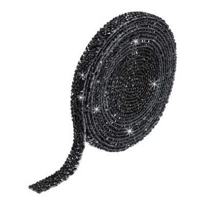 Diamantband 1 Stück Trim 3Yards x 0,4Zoll selbstklebend für Kleidung DIY
