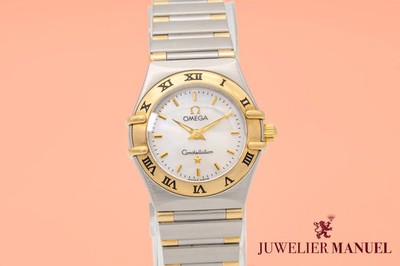 Omega Constellation Ladies Lady MOP Dial Stahl Gelbgold 750 22.5mm