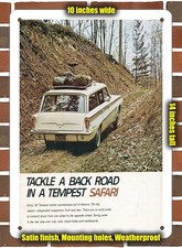 Metal Sign - 1962 Pontiac Tempest Safari Station Wagon - 10x14 Inches