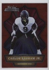 2021 Wild Card Alumination Red Carlos Basham Jr #ABC-44 Rookie RC 1a7j. rookie card picture