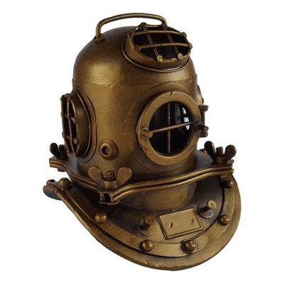 Blechmodell Eisen Taucherhelm H 17,8 B 15,3 L 16,7 cm