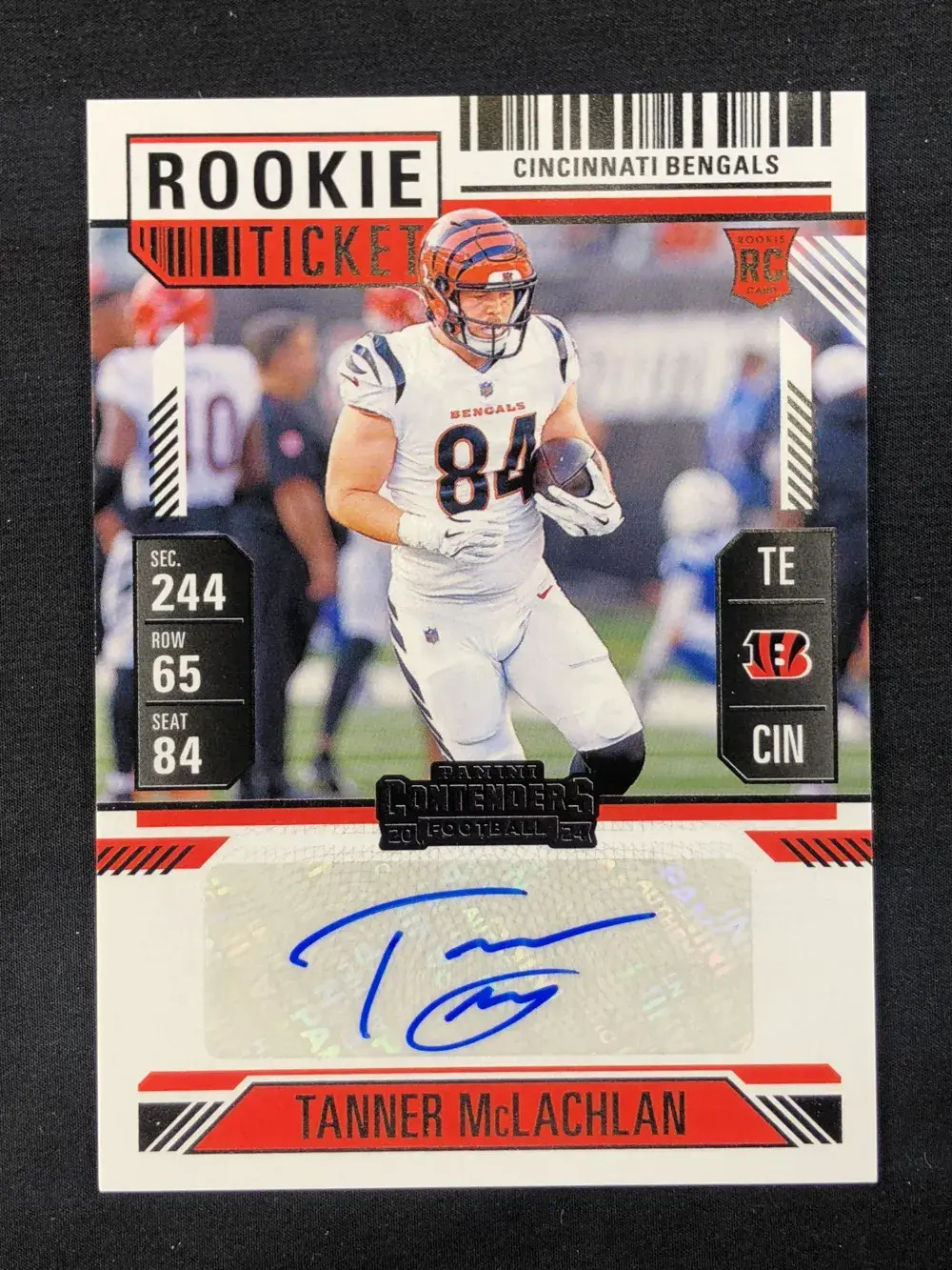 Tanner McLachlan Panini Contenders #280 Autograph