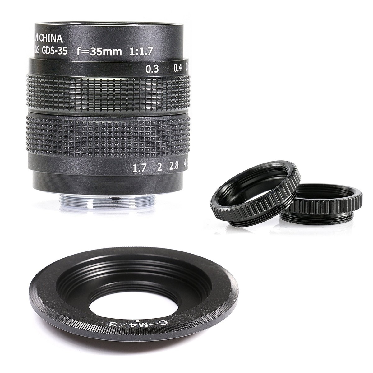 Fujian 35mm F1.7 CCTV lens voor Pentax systeem camera