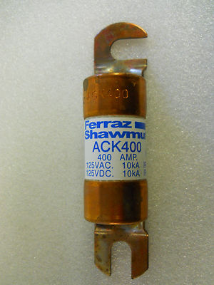 FERRAZ SHAWMUT ACK400 FUSE 400A 125V AC/DC NEW CONDITION NO BOX