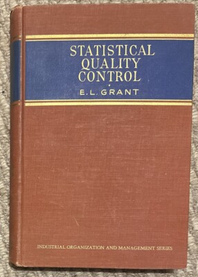 Statistical Quality Control Vintage Book By Eugene L Grant 1952 [2nd Edition]