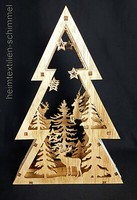 Led Windlicht Tischlicht Weihnachten Holzdeko Fensterdeko Tanne Lichtbogen Holz