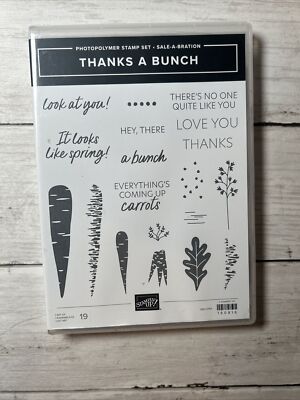 Stampin' UP! THANKS A BUNCH Stamp Set Carrot Spring + FREE Card | eBay