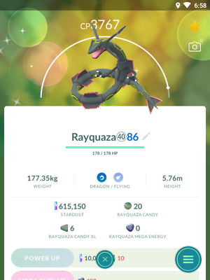 Pokemon #2384 Shiny-Rayquaza Shiny Picture - For Pokemon Go Players