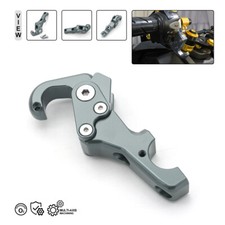 Gancho soporte casco motocicleta gancho de suspensión de aluminio para manillar scooter gris