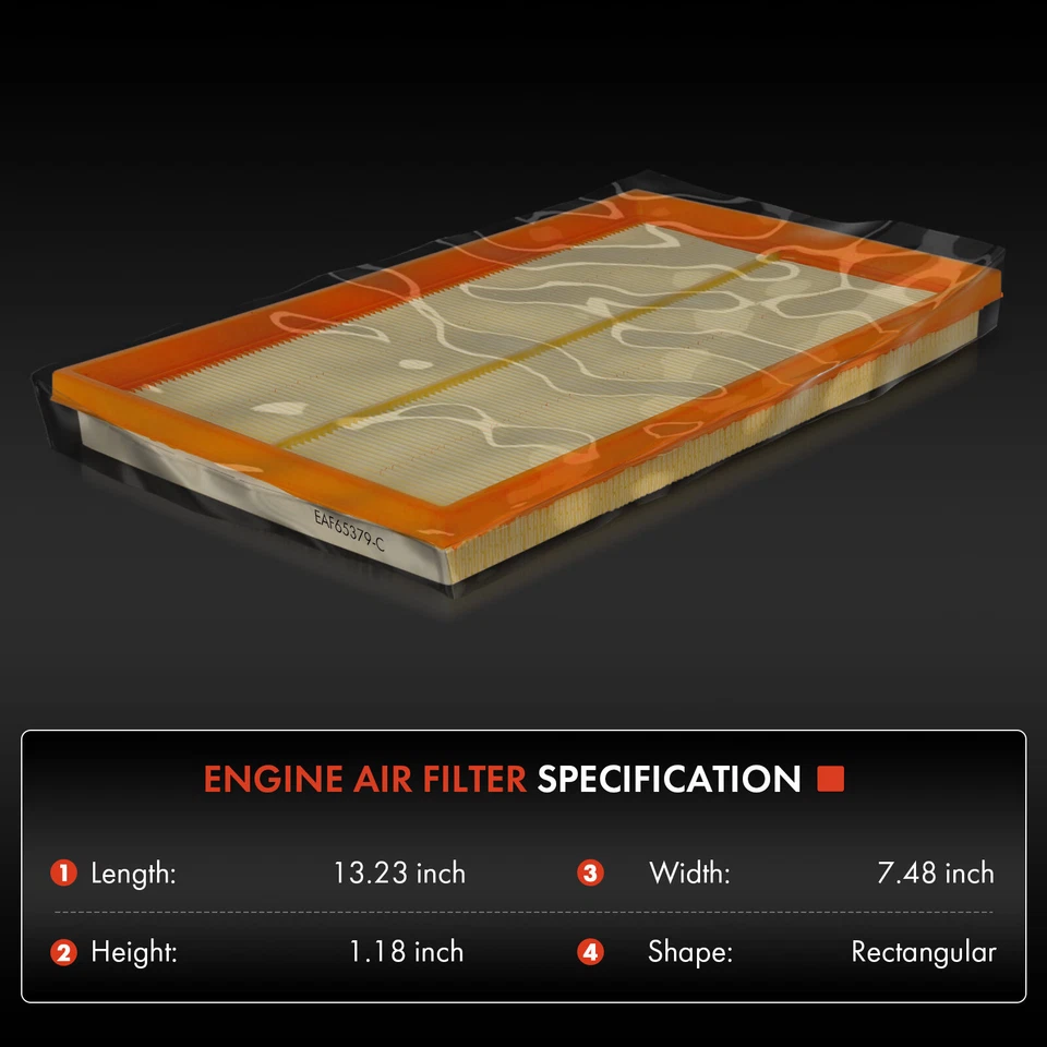 2x Filtro de aire del motor para Mercedes-Benz CLK430 C208 C209 A208 1999-2003 V8 4,3 L Foto 2 de 4