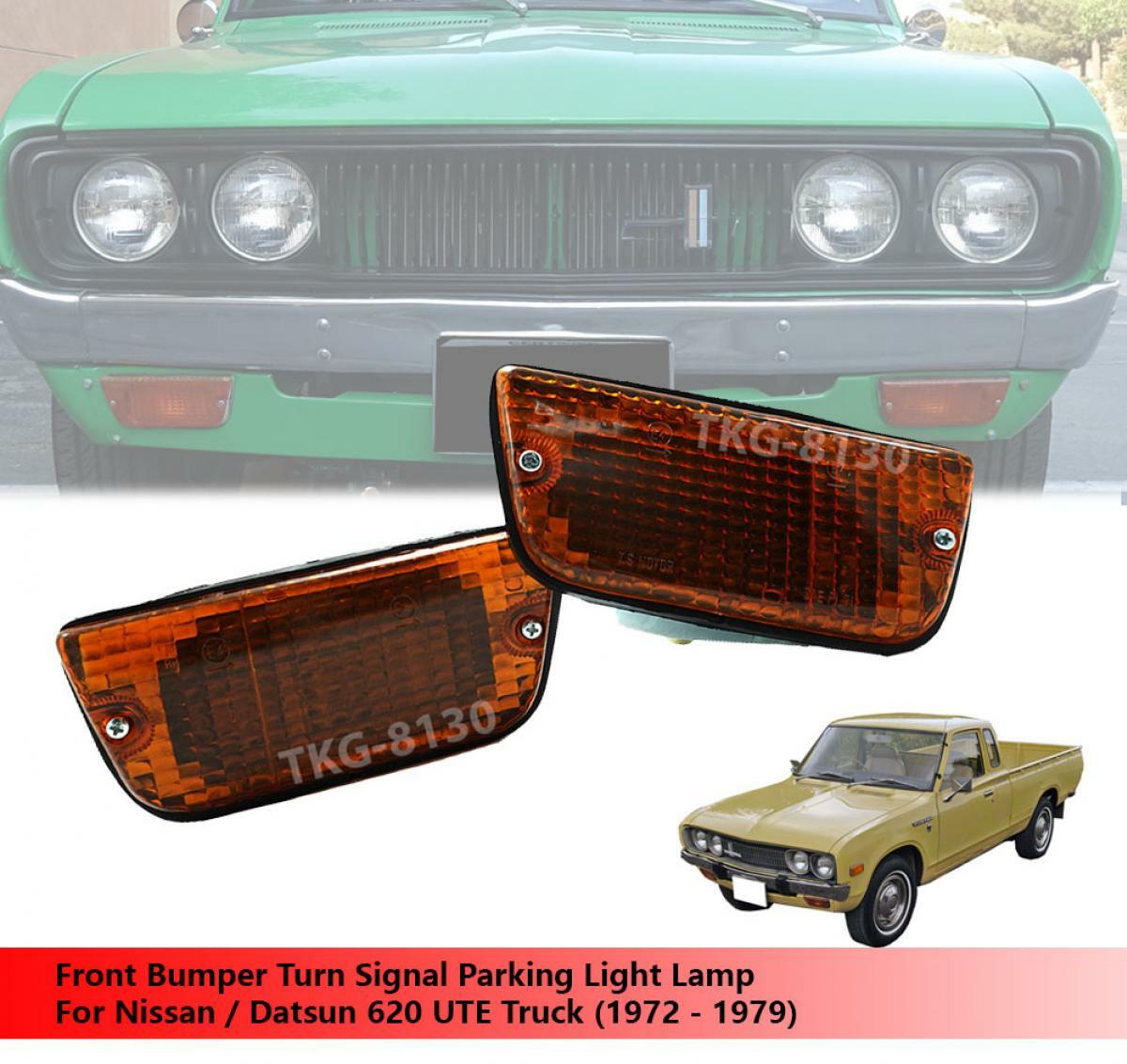 Amber Front Bumper Turn Signal Light Lamp For NIssan / Datsun 620