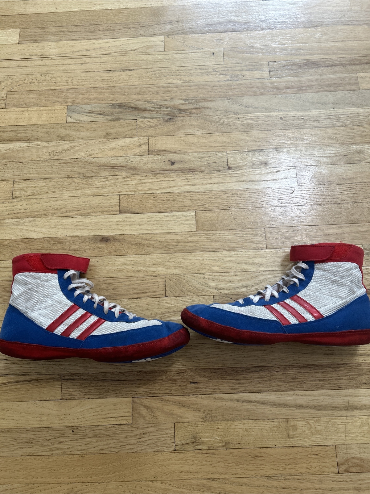 Adidas Combat Men's Wrestling Shoes Red White And Blue Size 10.5 eBay