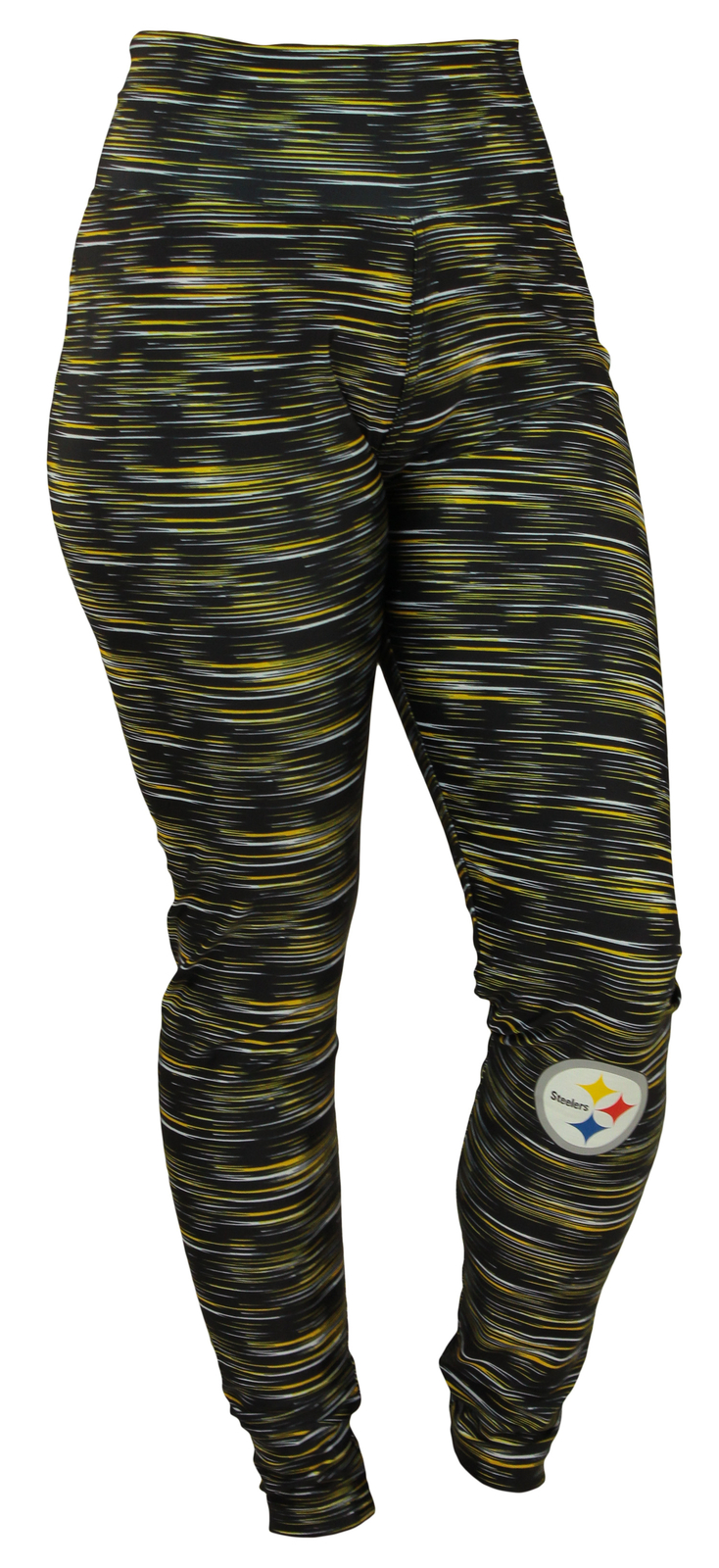 Женские футбольные леггинсы Zubaz NFL Pittsburgh Steelers Space Dye