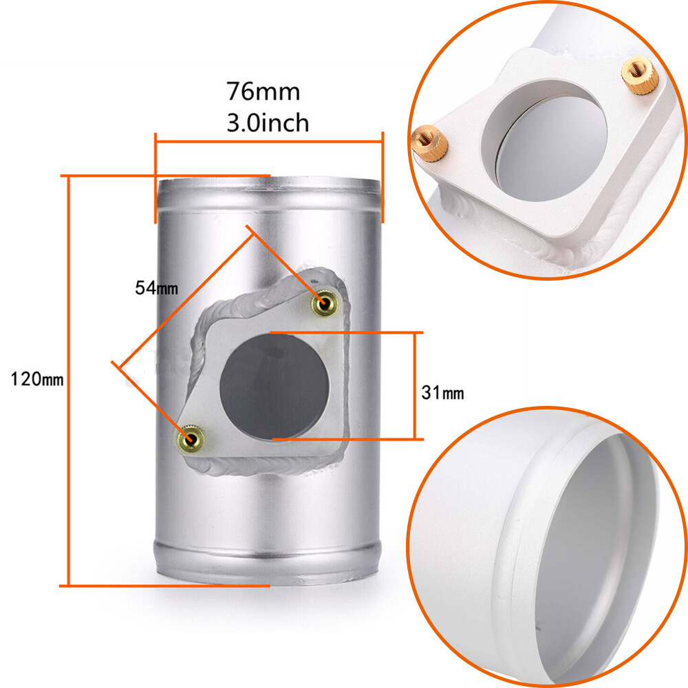 Capteur D'Écoulement D'Air De 76 Mm, Kimiss Mass Mass Aluminium Alliag