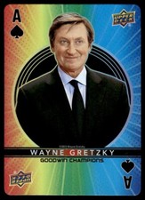 Wayne Gretzky Ace Of Spades 2022-23 GOODWIN CHAMPIONS SP Insert CARD HOCKEY GOAT