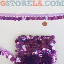 5/8'' Sequin Chain Trim Sewing Tassels Fringe Ribbon Craft Accessory 10 Yards A9