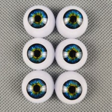 3 Pairs 24mm Eyes Half Round Acrylic Eyeballs for Lifelike Reborn Dolls Kits DIY