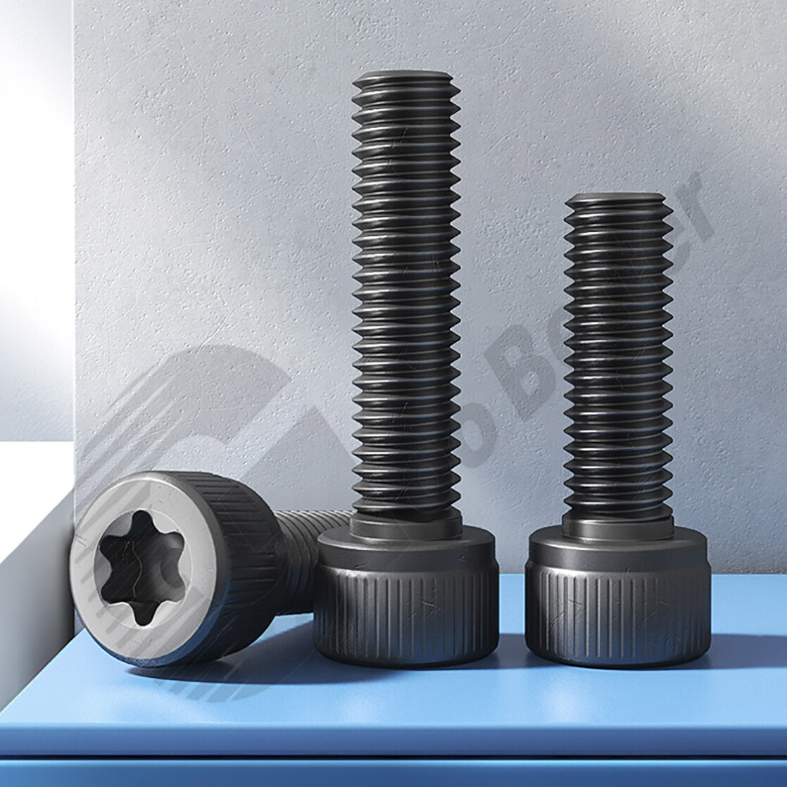 M3 M4~M10 12.9 Stahl Zylinderschrauben Torx Innensechskant Blank 