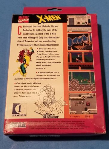 Sega Game Gear X-MEN 1994 Game Box Plastic Case - Picture 2 of 7