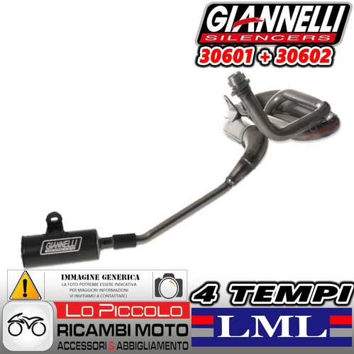 Silenciador Giannelli Vintage LML Star 125 150 151 4T Con 30601+30602 - Afbeelding 1 van 1