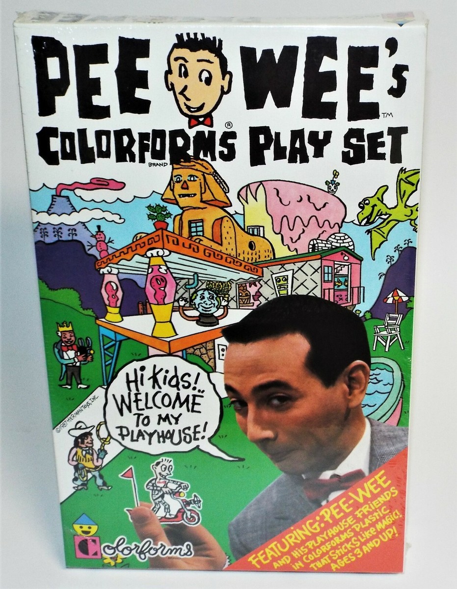 Pee Wee Herman Colorforms Playhouse Playset Sample / Shelf Talker  display picture 1