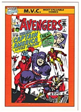 1990 Marvel Comics Trading Card #136 The Avengers # 4 M.V.C. Series 1