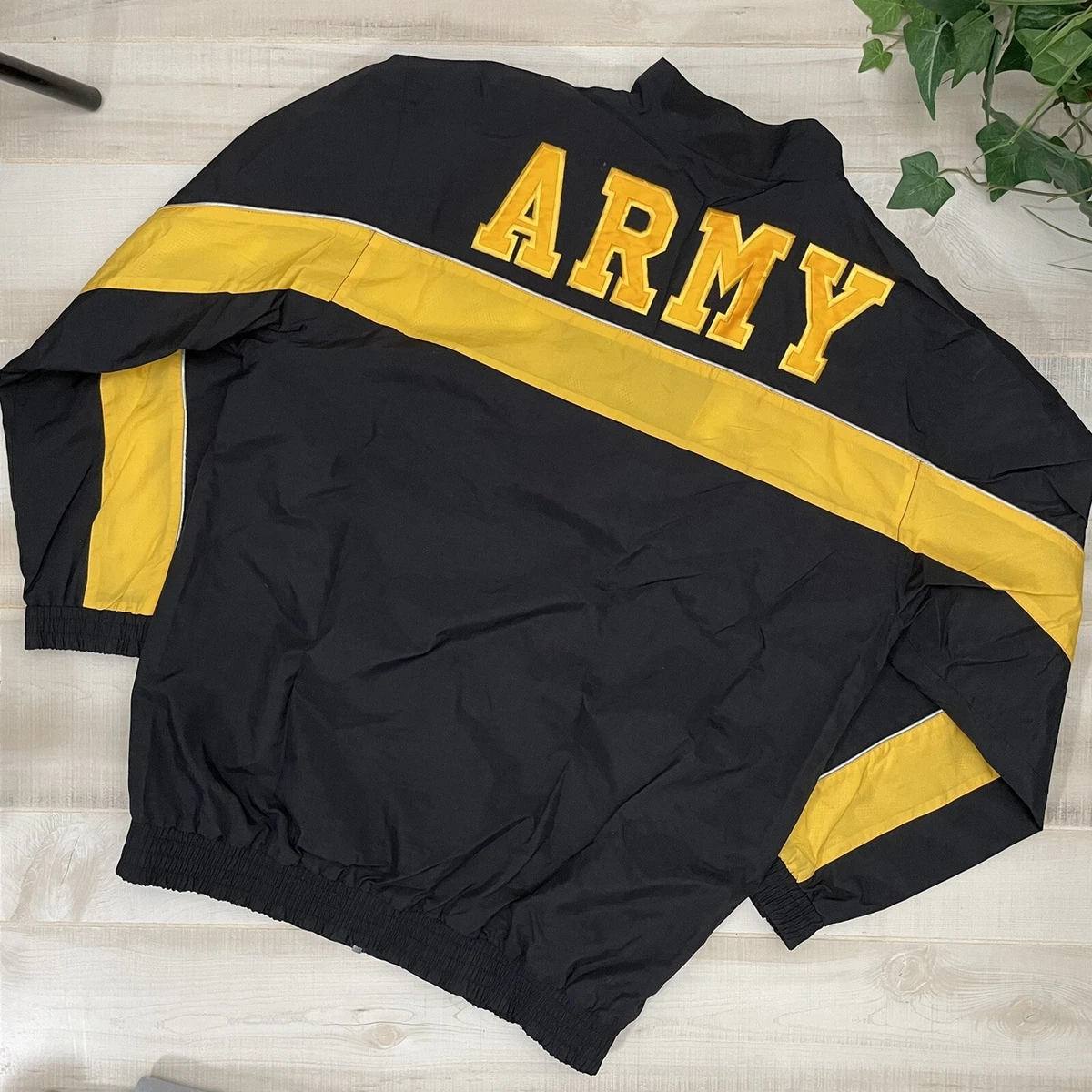 Black and top yellow army jacket