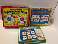 Early Learning Kits Lot of 3 Begin Sounds Puzzle/Word Match/Patterning Pre K-2