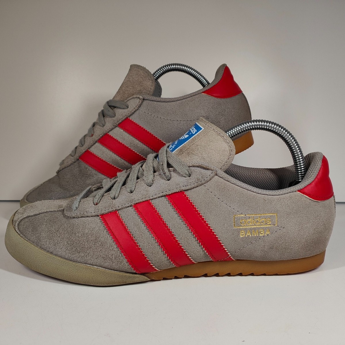 Adidas Originals Bamba Alumi /Red UK Mens Size UK D65789