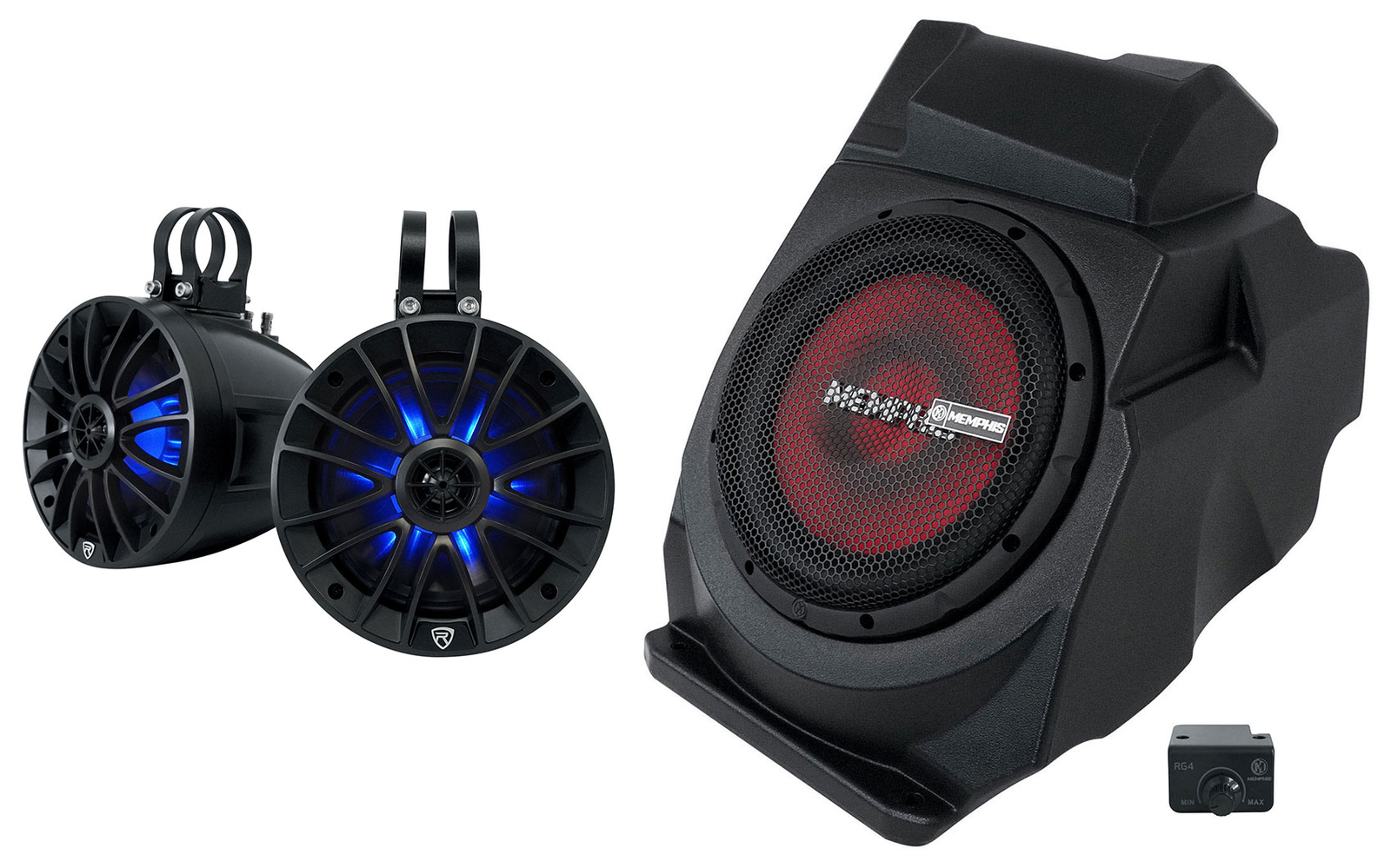 Сабвуфер Memphis Audio с питанием от RZRPRO10SE Динамики 2019 года выпуска Polaris RZR Pro XP