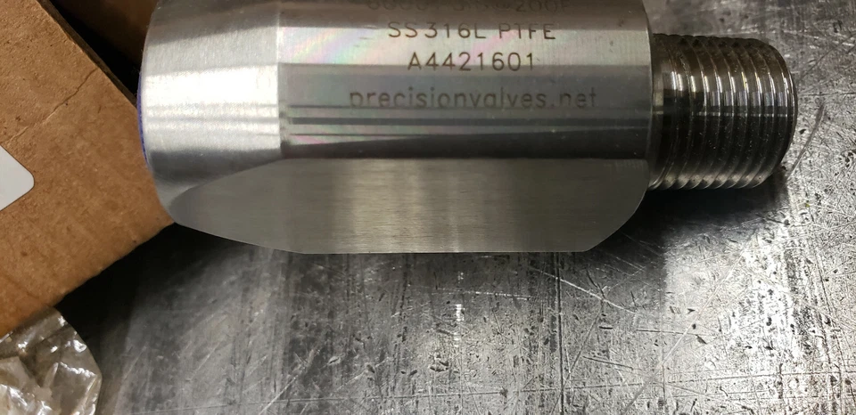 Precision P1/M4W4TBOXL 1/2" Bleeding Gauge Valve 1/2" NPT 6000 psi @ 200F 316SS - Image 4 of 4