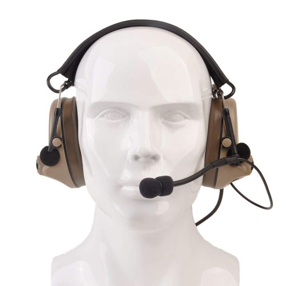 ArmorMason Electronic Hearing Protection Earmuffs - Communication Headset Style Similar To Peltor Comtac