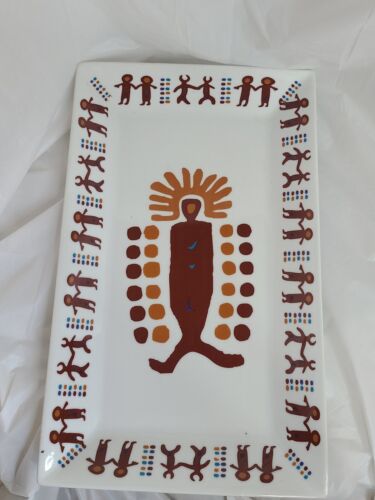 Vntg Serving Tray by Lillian Pitt  Pacific Northwest  American Indian Artist  - Afbeelding 1 van 3